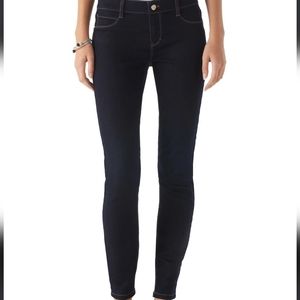 WHBM Womans Dark Wash Noir Skinny Ankle Jeans Size Medium‎
